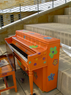 street piano Austin City Hall