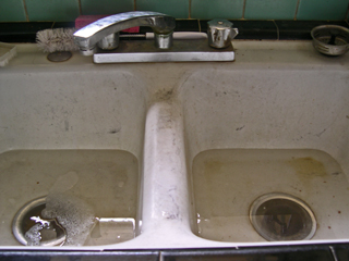 photo: old kitchen sink